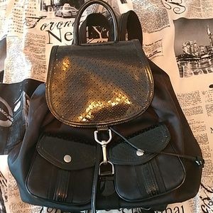Black Backpack purse